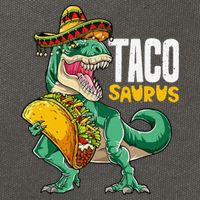 Tacosaurus Taco Cinco De Mayo Dinosaur T Rex Cotton Canvas Backpack