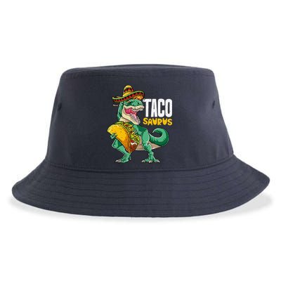 Tacosaurus Taco Cinco De Mayo Dinosaur T Rex Sustainable Bucket Hat