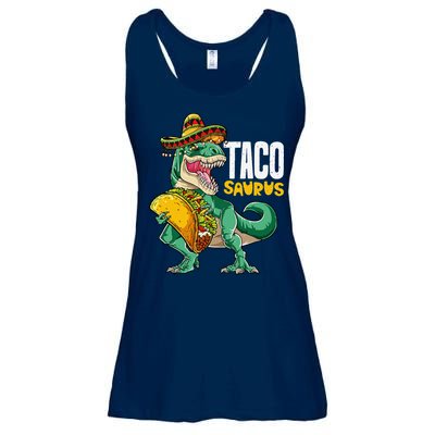 Tacosaurus Taco Cinco De Mayo Dinosaur T Rex Ladies Essential Flowy Tank