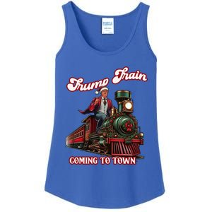 Trump Train Christmas Coming To Town Santa Trump 2024 Xmas Gift Ladies Essential Tank