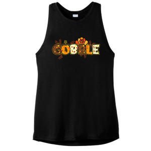 Thanksgiving Turkey Celebration Joyful Festivities Ladies PosiCharge Tri-Blend Wicking Tank