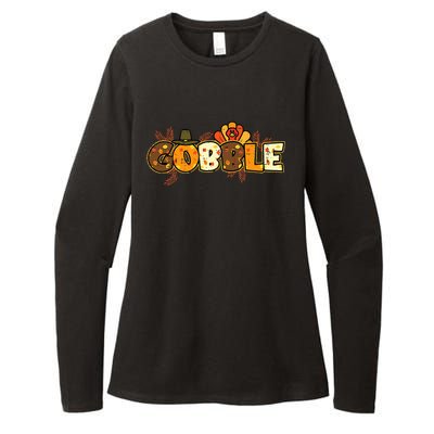 Thanksgiving Turkey Celebration Joyful Festivities Womens CVC Long Sleeve Shirt