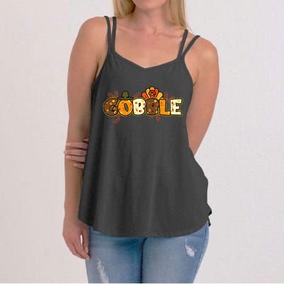 Thanksgiving Turkey Celebration Joyful Festivities Women's Strappy Tank