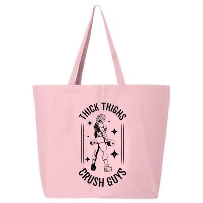 Thick Thighs Crush Guys Gym Workout Fitness Bodybuilding 25L Jumbo Tote