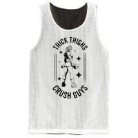 Thick Thighs Crush Guys Gym Workout Fitness Bodybuilding Mesh Reversible Basketball Jersey Tank