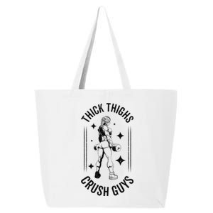 Thick Thighs Crush Guys Gym Workout Fitness Bodybuilding 25L Jumbo Tote