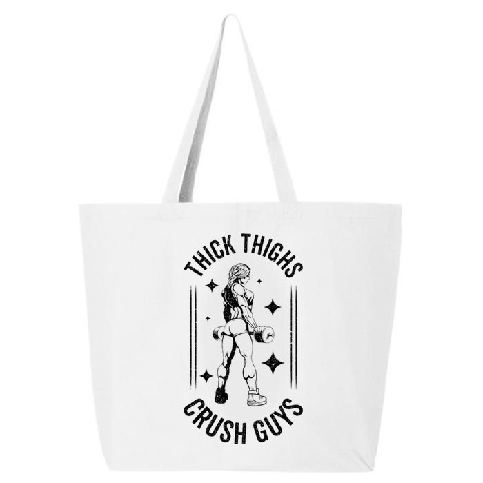 Thick Thighs Crush Guys Gym Workout Fitness Bodybuilding 25L Jumbo Tote