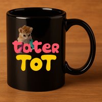 Tater Tot Cute Cat 11oz C Handle Ceramic Mug