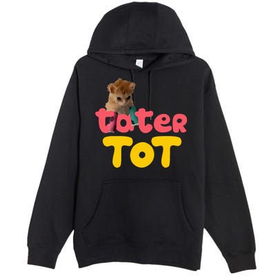 Tater Tot Cute Cat Premium Pullover Hoodie