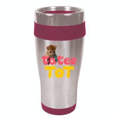 Tater Tot Cute Cat 16oz Travel Tumbler