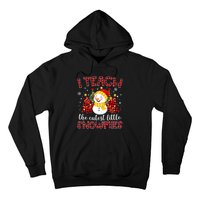 Teach The Cutest Snowmies Teacher Christmas Pajamas Xmas Hoodie