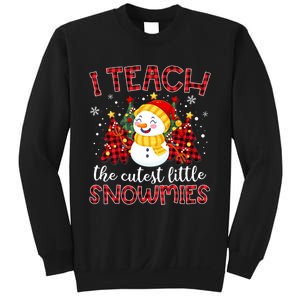 Teach The Cutest Snowmies Teacher Christmas Pajamas Xmas Sweatshirt