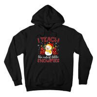 Teach The Cutest Snowmies Teacher Christmas Pajamas Xmas Tall Hoodie