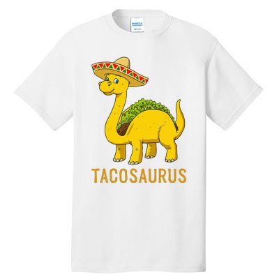 Taco Tuesday Cinco de Mayo Taco Dinosaur Tacosaurus Tall T-Shirt