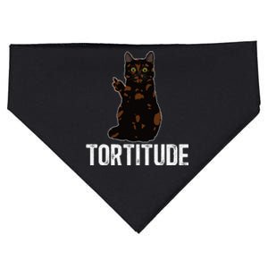 Tortitude Tortoiseshell Cat Owner Tortie Cat Lover USA-Made Doggie Bandana