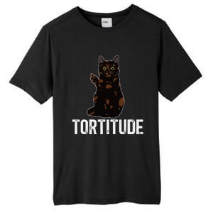 Tortitude Tortoiseshell Cat Owner Tortie Cat Lover Tall Fusion ChromaSoft Performance T-Shirt