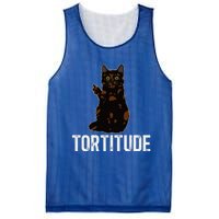 Tortitude Tortoiseshell Cat Owner Tortie Cat Lover Mesh Reversible Basketball Jersey Tank