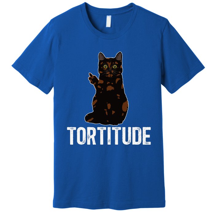 Tortitude Tortoiseshell Cat Owner Tortie Cat Lover Premium T-Shirt