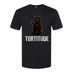 Tortitude Tortoiseshell Cat Owner Tortie Cat Lover Softstyle CVC T-Shirt