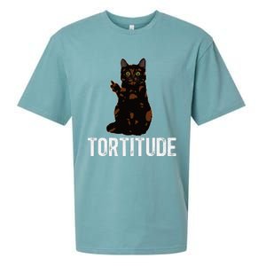 Tortitude Tortoiseshell Cat Owner Tortie Cat Lover Sueded Cloud Jersey T-Shirt