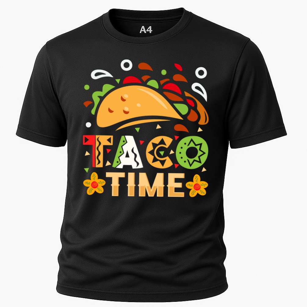 Taco Time, Cinco De Mayo T , Tacos Cooling Performance Crew T-Shirt