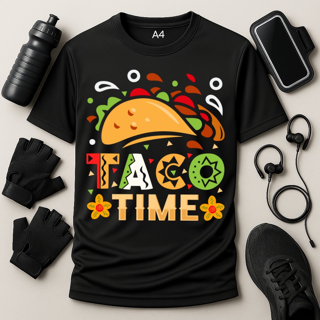 Taco Time, Cinco De Mayo T , Tacos Cooling Performance Crew T-Shirt