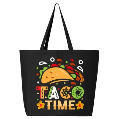 Taco Time, Cinco De Mayo T , Tacos 25L Jumbo Tote