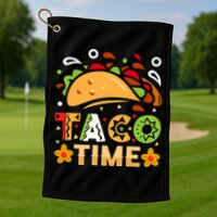 Taco Time, Cinco De Mayo T , Tacos Golf Towel