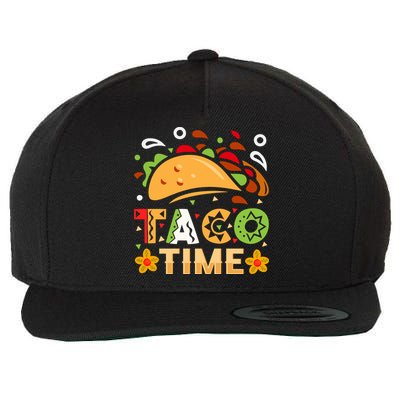 Taco Time, Cinco De Mayo T , Tacos Wool Snapback Cap