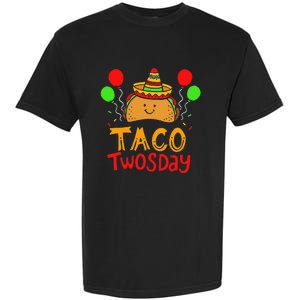 Taco Twosday Cinco De Mayo 2 Year Old Birthday Garment-Dyed Heavyweight T-Shirt