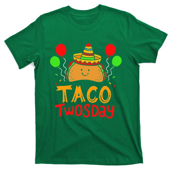 Taco Twosday Cinco De Mayo 2 Year Old Birthday T-Shirt