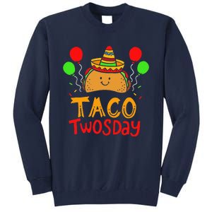 Taco Twosday Cinco De Mayo 2 Year Old Birthday Tall Sweatshirt