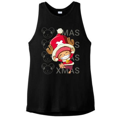 Tony Tony Chopper For Christmas Classic Ladies PosiCharge Tri-Blend Wicking Tank