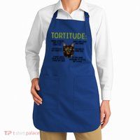 Tortitude Tortie Cat Lover Tortoiseshell Cat Owner Funny Gift Apron