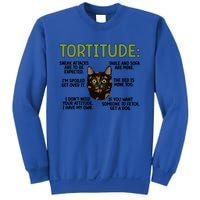 Tortitude Tortie Cat Lover Tortoiseshell Cat Owner Funny Gift Sweatshirt