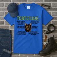 Tortitude Tortie Cat Lover Tortoiseshell Cat Owner Funny Gift Tall T-Shirt