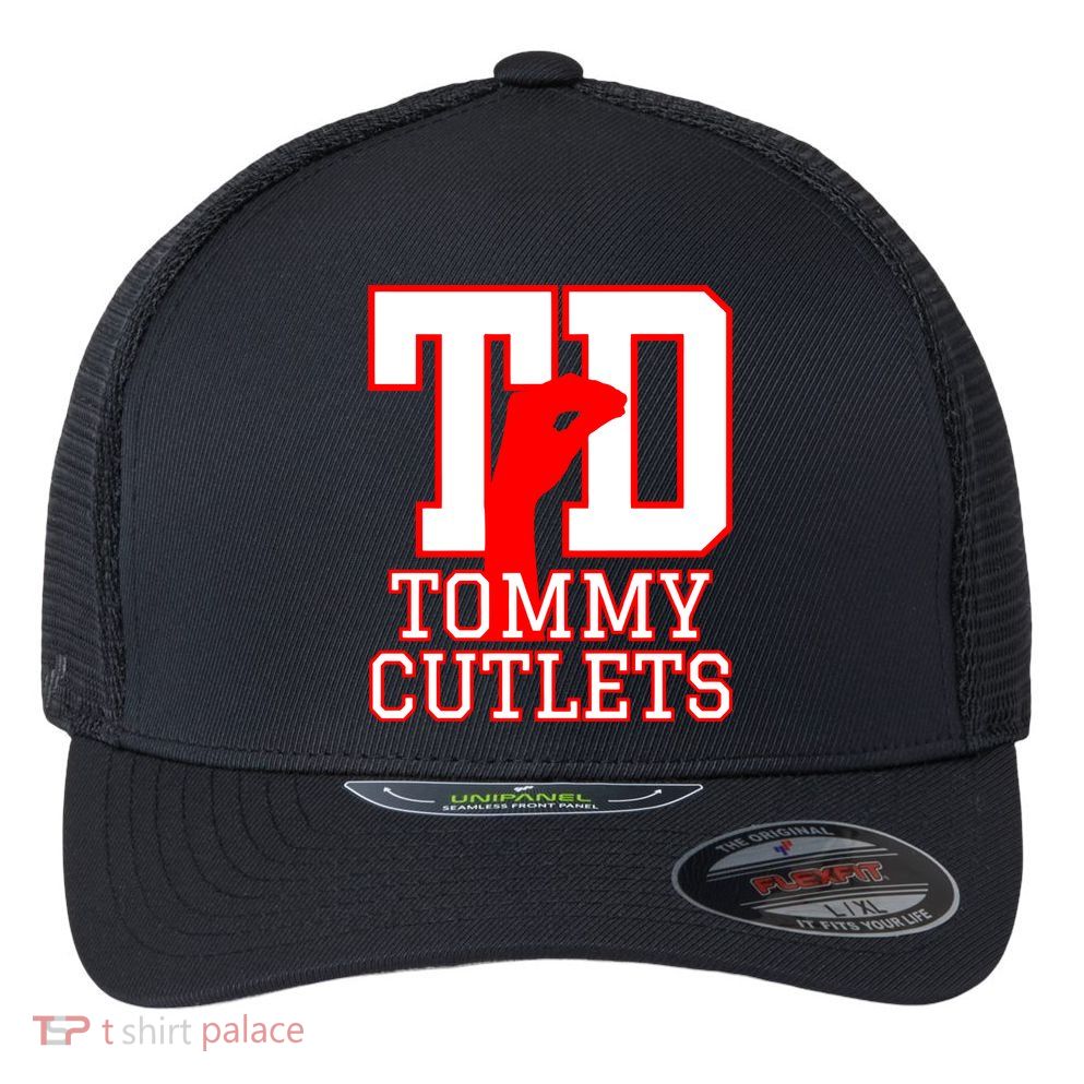 Td Tommy Cutlets New York Italian Football Flexfit Unipanel Trucker Cap