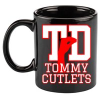 Td Tommy Cutlets New York Italian Football 11oz C Handle Ceramic Mug