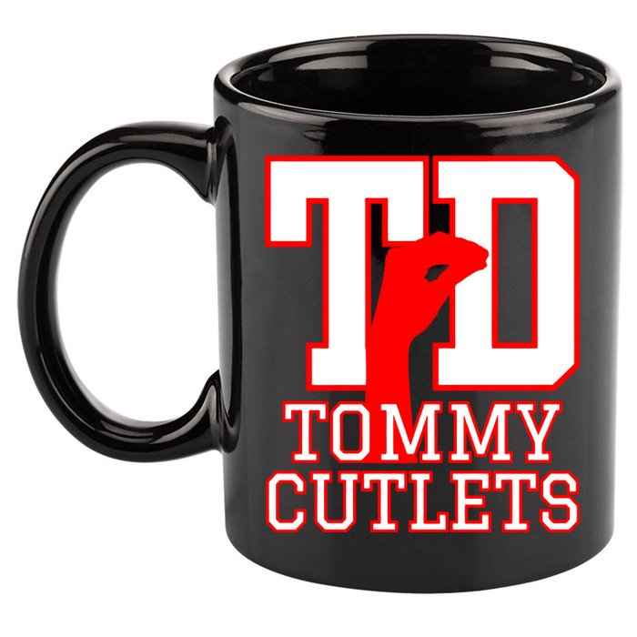 Td Tommy Cutlets New York Italian Football 11oz C Handle Ceramic Mug
