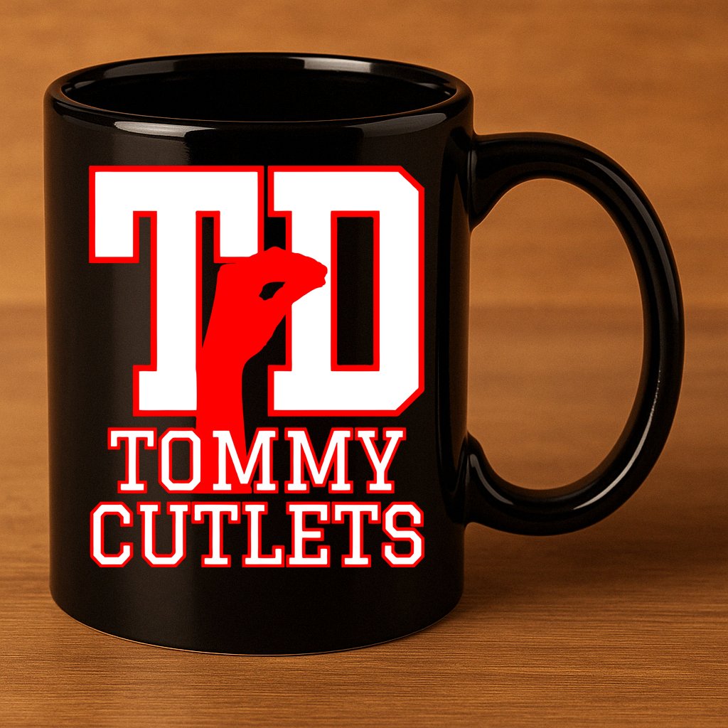 Td Tommy Cutlets New York Italian Football 11oz C Handle Ceramic Mug