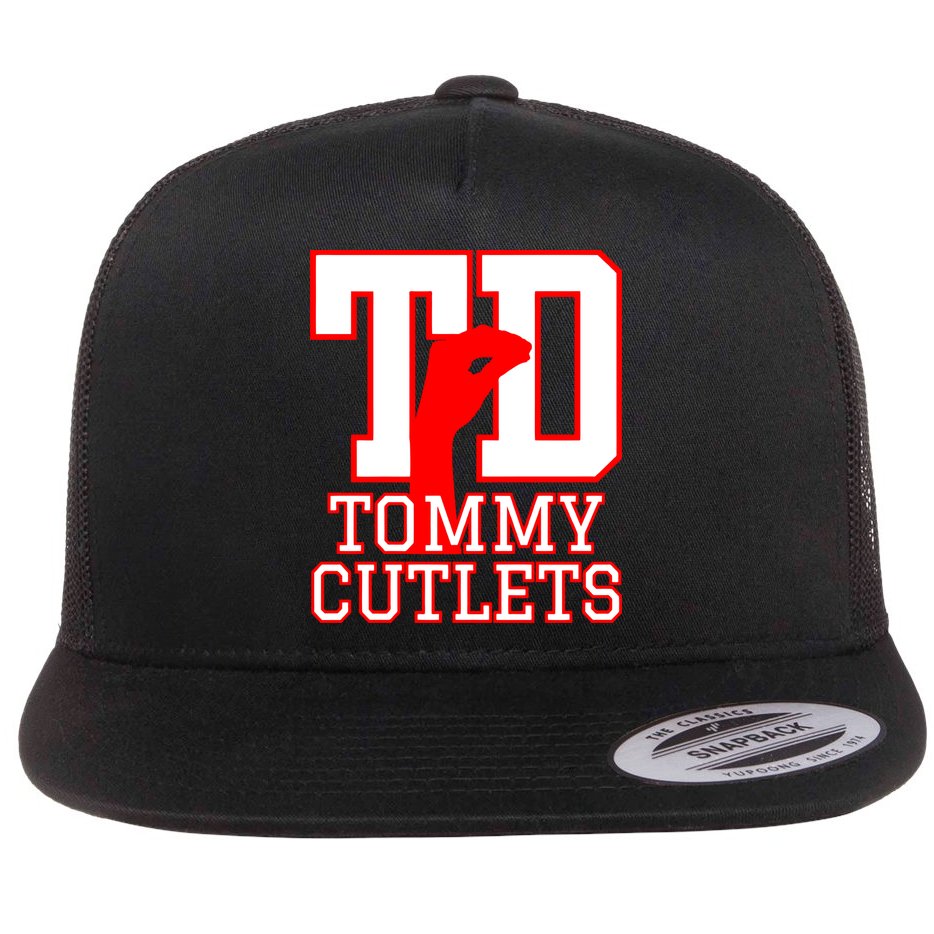 Td Tommy Cutlets New York Italian Football Flat Bill Trucker Hat
