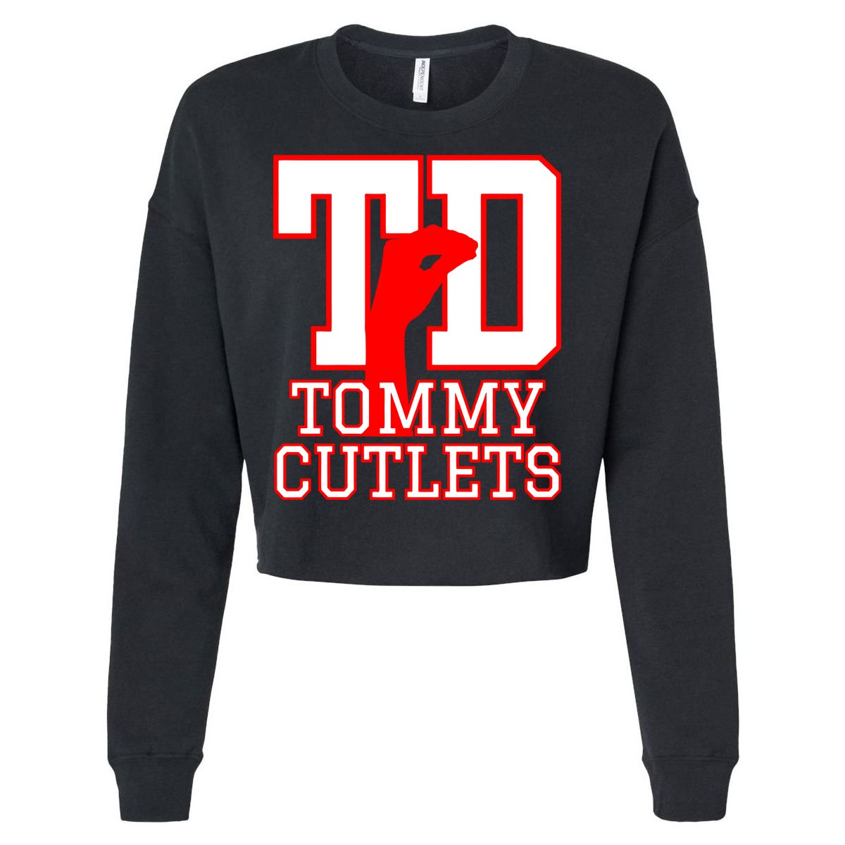 Td Tommy Cutlets New York Italian Football Cropped Pullover Crew