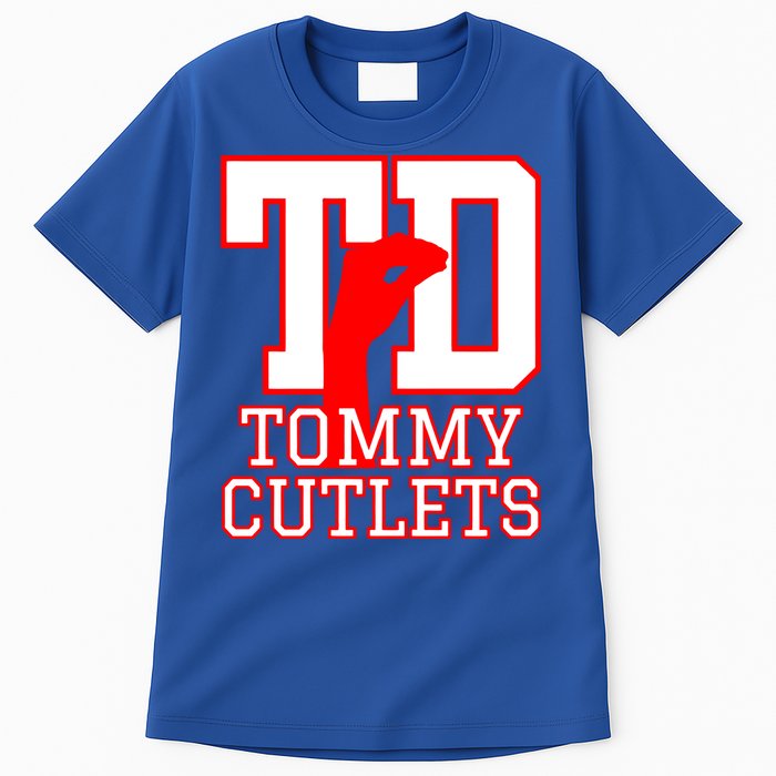 Td Tommy Cutlets New York Italian Football Tall T-Shirt