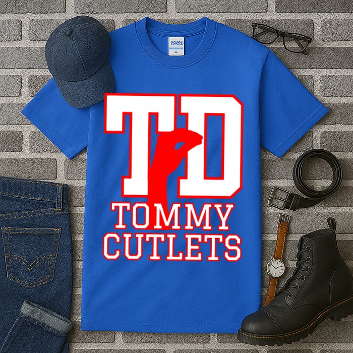 Td Tommy Cutlets New York Italian Football Tall T-Shirt