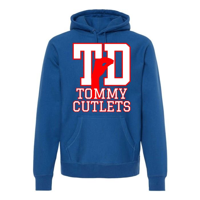 Td Tommy Cutlets New York Italian Football Premium Hoodie