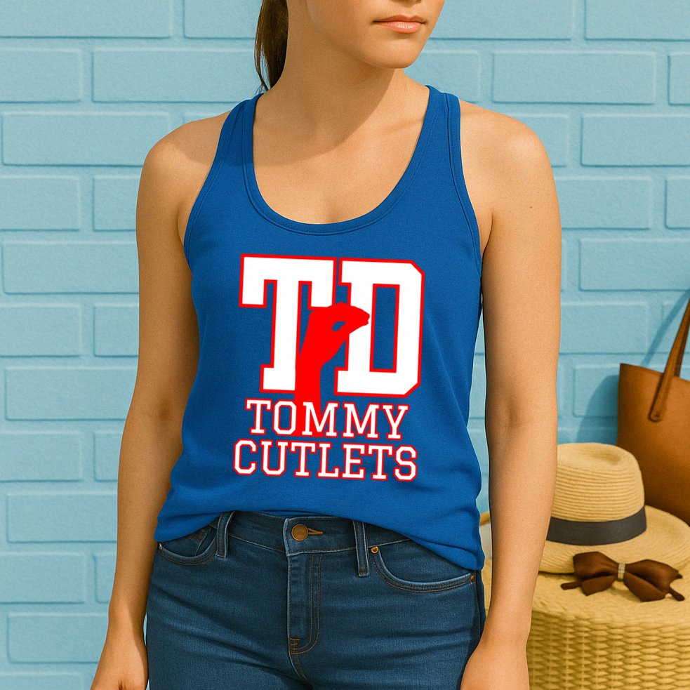 Td Tommy Cutlets New York Italian Football Womens Tank Top
