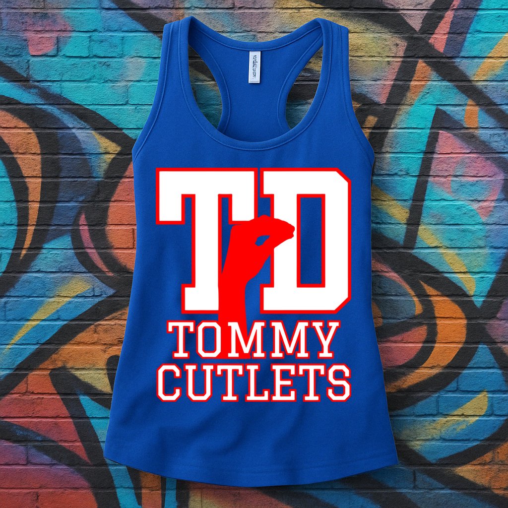 Td Tommy Cutlets New York Italian Football Womens Tank Top