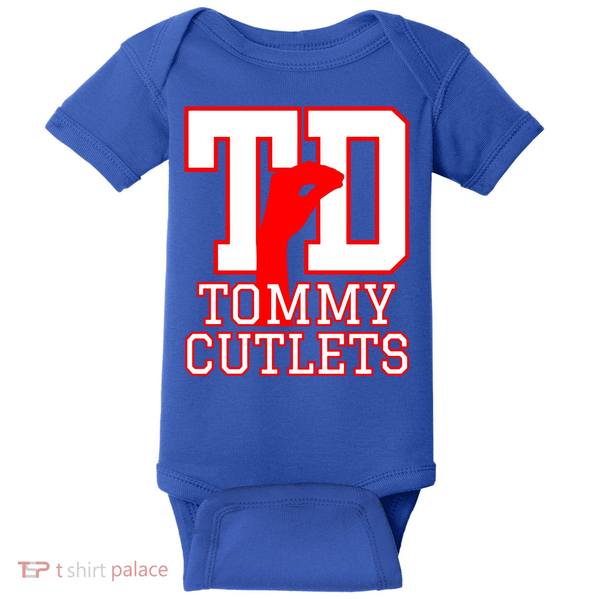 Td Tommy Cutlets New York Italian Football Baby Bodysuit