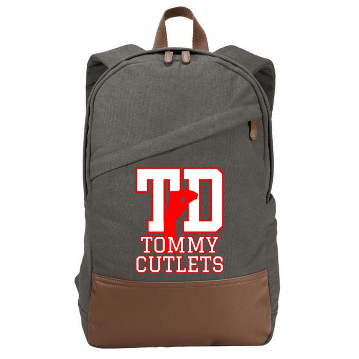 Td Tommy Cutlets New York Italian Football Cotton Canvas Backpack
