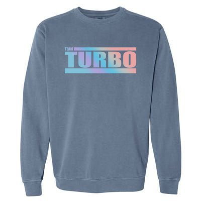 Team Turbo Challenge (Rainbow) Racing Great Gift Garment-Dyed Sweatshirt